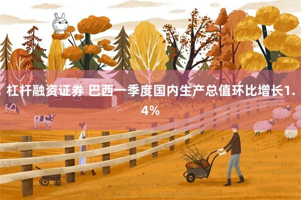 杠杆融资证券 巴西一季度国内生产总值环比增长1.4%